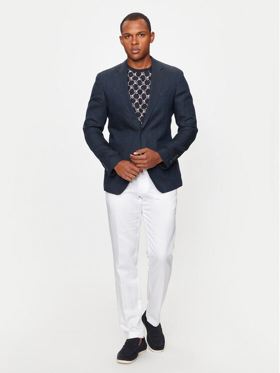 JOOP! JOOP! Marynarka Hoverest 30041961 Granatowy Slim Fit