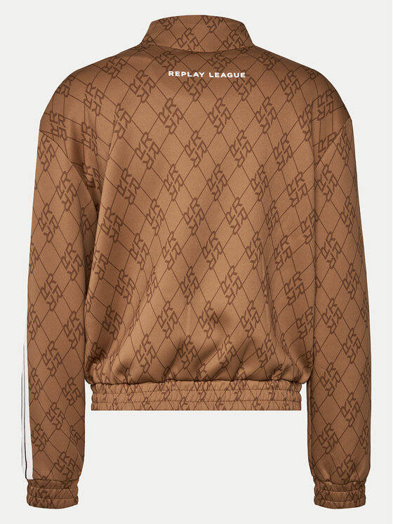 REPLAY Replay Світшот W3403.000.74934 Коричневий Regular Fit