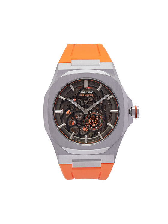 D1 Milano D1 Milano Hodinky Slice Orange Skeleton Rubber SKRJ16 Oranžová