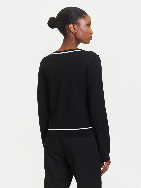 KARL LAGERFELD KARL LAGERFELD Пуловер A3W18023 Черен Regular Fit