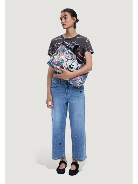 Desigual Desigual Σάκος BAG_MICKEY COLLAGE Μαύρο
