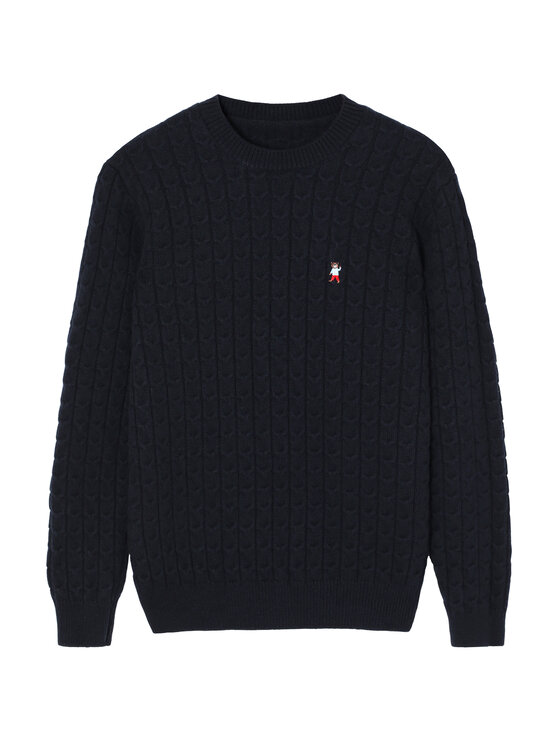 TATUUM TATUUM Sweter ANDREW Granatowy Classic Fit