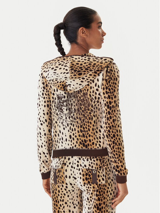 Juicy Couture Juicy Couture Світшот JCGAS225012A Бежевий Slim Fit