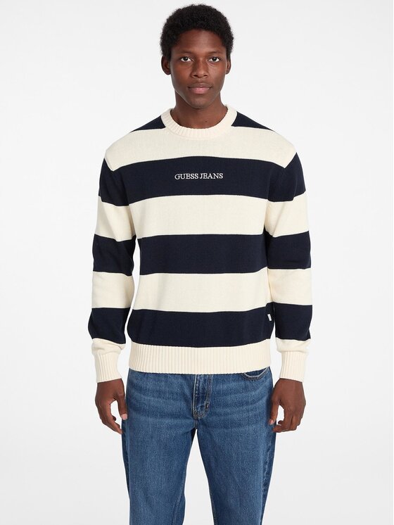 Guess Guess Sweter 168475 Beżowy Classic Fit
