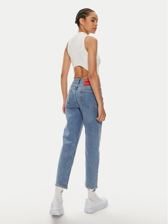 HUGO Hugo Marškinėliai Sepinn 50514314 Smėlio Slim Fit