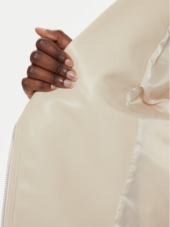 Vero Moda Vero Moda Jacke aus Kunstleder Riley 10302441 Beige Slim Fit