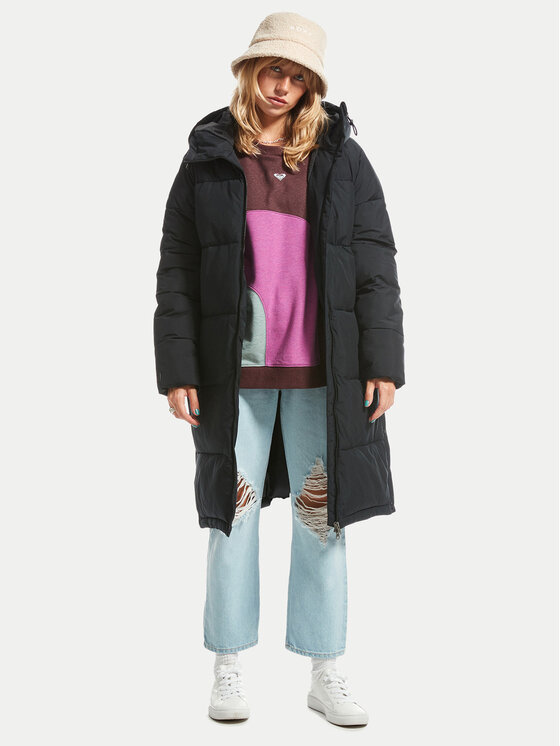 Roxy Roxy Зимова куртка Test Of Time ERJJK03513 Чорний Regular Fit