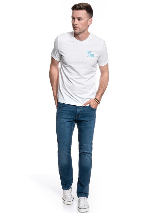 Mustang Mustang T-Shirt ALEX C PRINT Biały Regular Fit