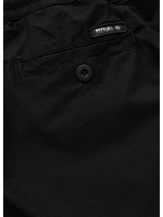PITBULL PITBULL Szorty materiałowe FLETCHER Czarny Regular Fit