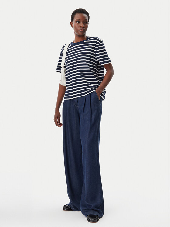 Tommy Hilfiger Tommy Hilfiger Tričko Modern Cody WW0WW46158 Tmavomodrá Relaxed Fit