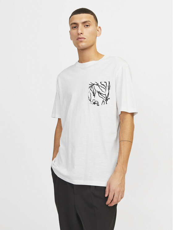 Jack&Jones Jack&Jones Tričko Lafayette 12250435 Biela Standard Fit