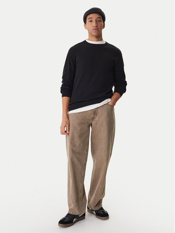 Element Element Svetr Icon Embroidery ELYSW00115 Černá Regular Fit