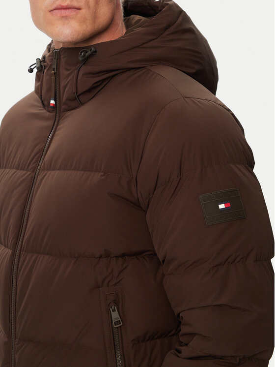 Tommy Hilfiger Tommy Hilfiger Μπουφάν πουπουλένιο MW0MW45303 Σκούρο καφέ Regular Fit