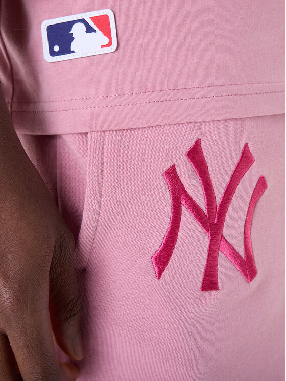 New Era New Era Sportovní kraťasy New York Yankees MLB League Essential 60596183 Růžová Regular Fit