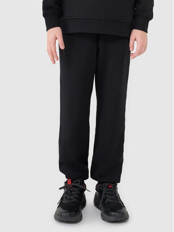 4F 4F Παντελόνι φόρμας 4FJWAW26TTROM2320-20S Μαύρο Jogger Fit
