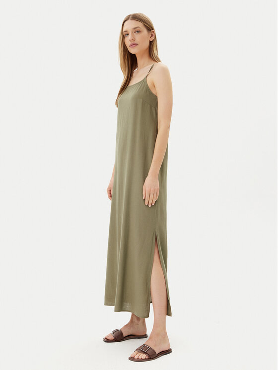 Pieces Pieces Лятна рокля Pia 17151884 Зелен Loose Fit