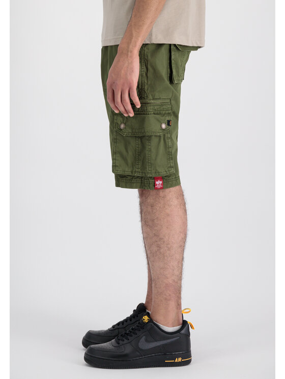 Alpha Industries Alpha Industries Bavlnené šortky AI.136250-142-34 Kaki Regular Fit