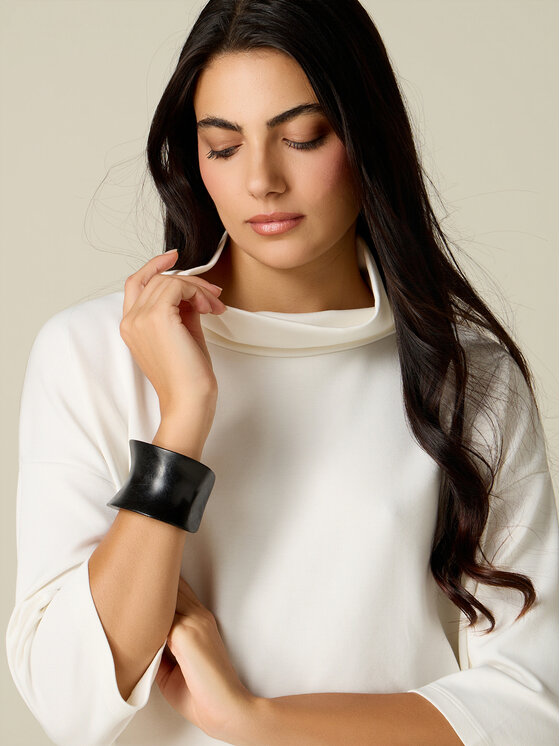 Oltre Oltre Felpa G857J004671N021 Bianco Regular Fit