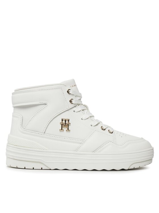 Sneakers Tommy Hilfiger Th Basket Hi FW0FW07757 Écru