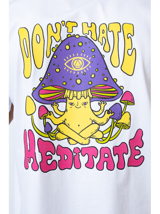 Palto Palto T-Shirt Meditate Biały Relaxed Fit