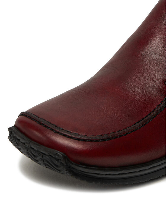 Rieker Rieker Nizki čevlji L1759-30 Bordo rdeča