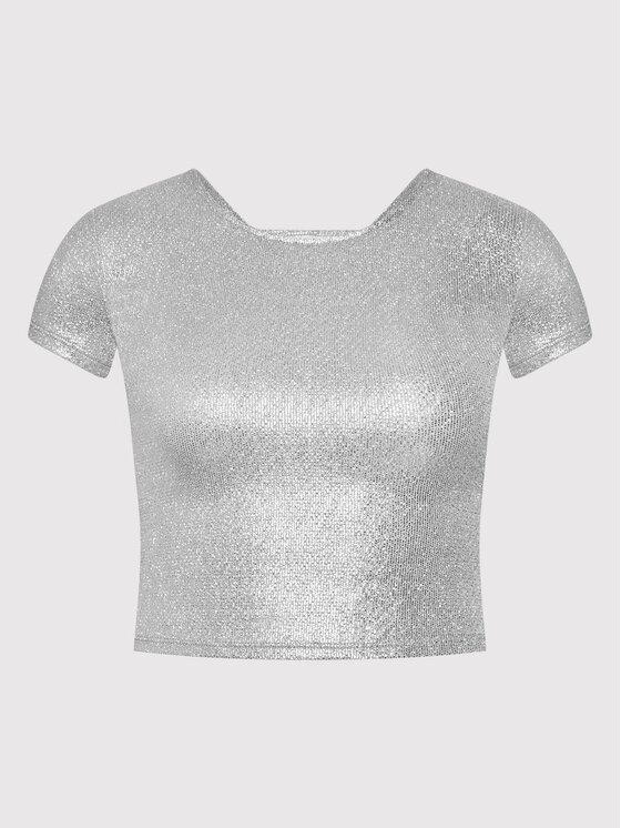 Guess Guess Halenka W2YP34 KB840 Stříbrná Slim Fit