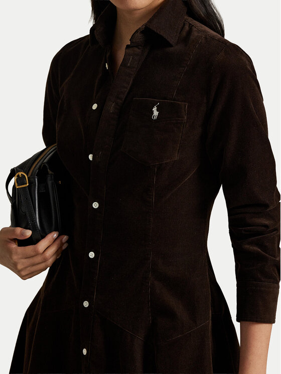 Polo Ralph Lauren Polo Ralph Lauren Сукня-сорочка 211972069002 Коричневий Regular Fit