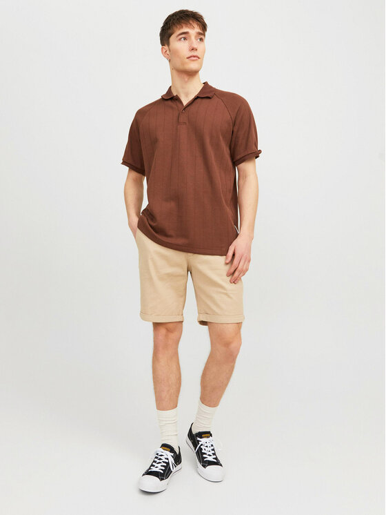 Jack&Jones Jack&Jones Шорти от плат Fury 12206889 Бежов Regular Fit