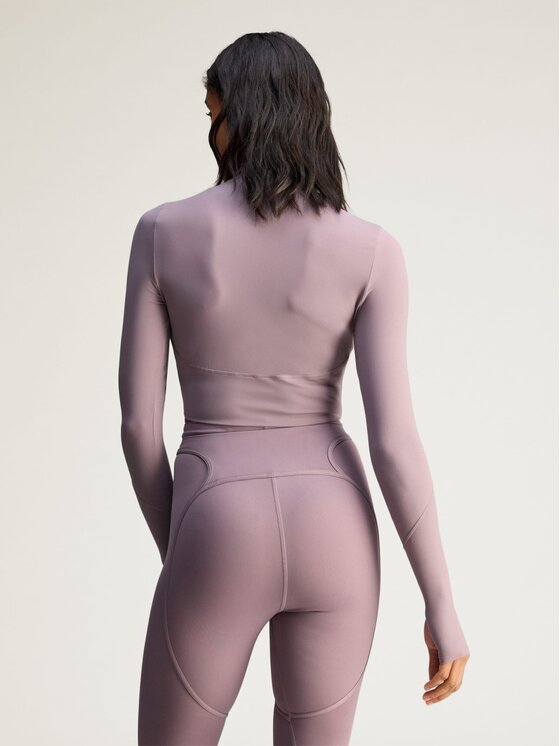 adidas by Stella McCartney adidas by Stella McCartney Koszulka techniczna 154647 Fioletowy Fitted Fit