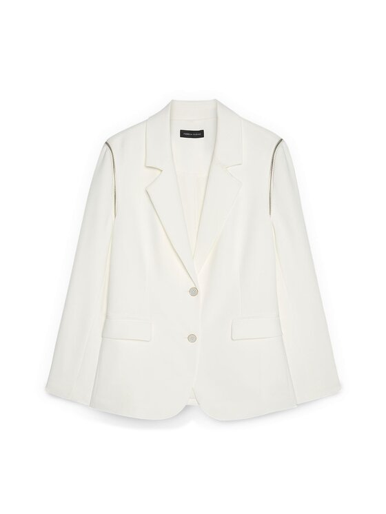 Fiorella Rubino Fiorella Rubino Giacca di transizione Q008T100262N011 Bianco Slim Fit