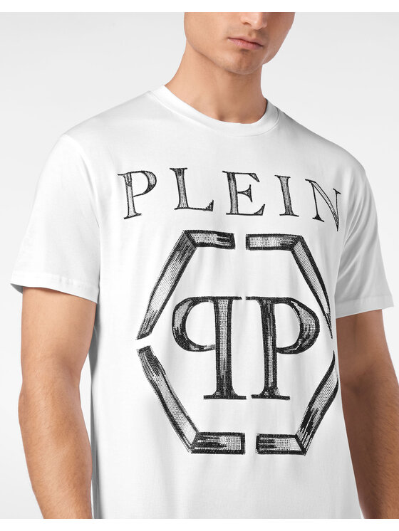 PHILIPP PLEIN PHILIPP PLEIN T-Shirt 24645 Biały Regular Fit