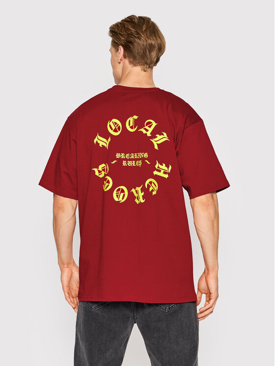 Local Heroes Local Heroes Тишърт Supreme SS22T0053 Червен Oversize