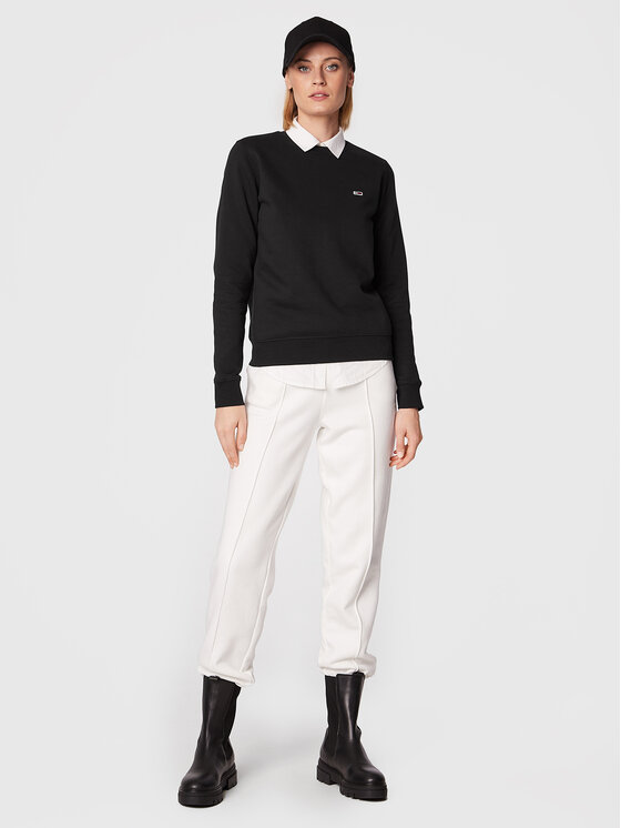 Tommy Jeans Tommy Jeans Bluza Fleece DW0DW09227 Czarny Regular Fit