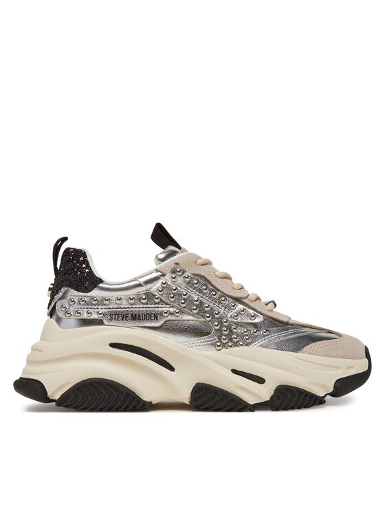 Sneakers Steve Madden Possession-SE SM19000135 Argintiu