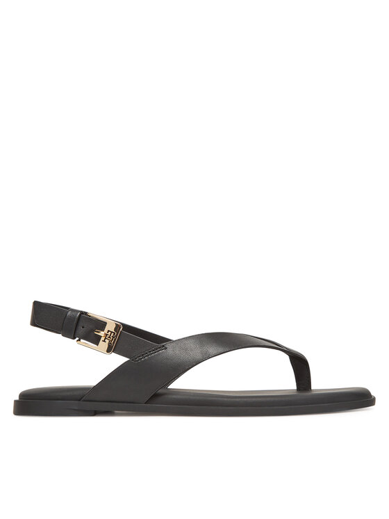 Tommy Hilfiger Tommy Hilfiger Szandál Color Block Thong Flat Sandal FW0FW08883 Fekete