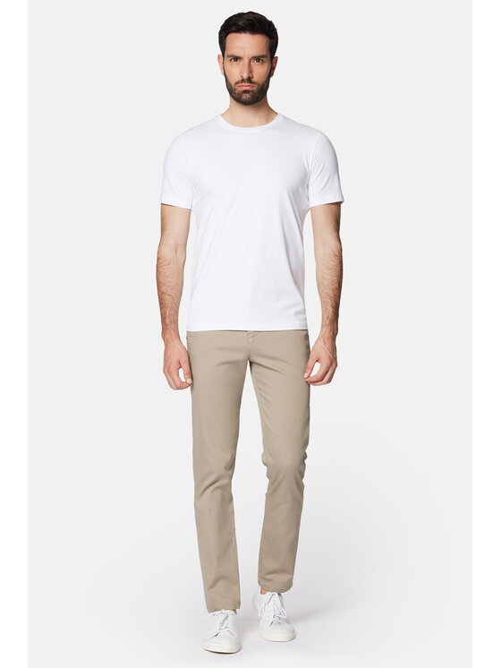 Lancerto Lancerto Chinosy Monaco SP082124000008 Beżowy Slim Fit