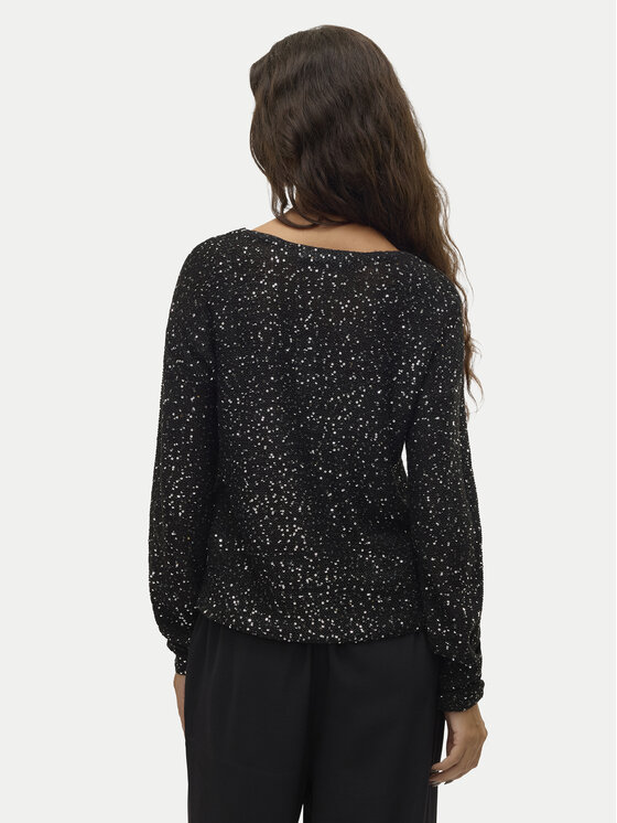 Vero Moda Vero Moda Bluzka Leilani 10318223 Czarny Loose Fit