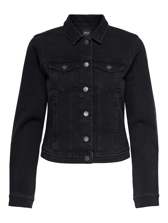 ONLY ONLY Jeans jakna 15192447 Črna Regular Fit