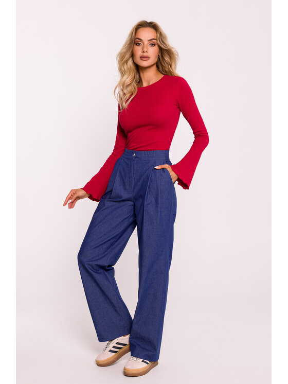 Pantaloni blu donna online