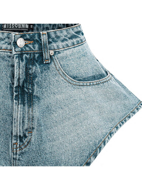 MissDenim MissDenim Szorty jeansowe Skorts Niebieski Regular Fit