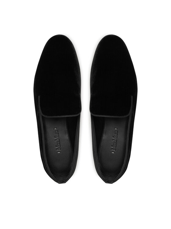 Max Mara Max Mara Lords VELVETSLIPPER 2424526272600 Negru