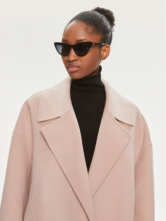 PINKO Pinko Cappotto di lana Emoticon 102569 Y27P Beige Relaxed Fit