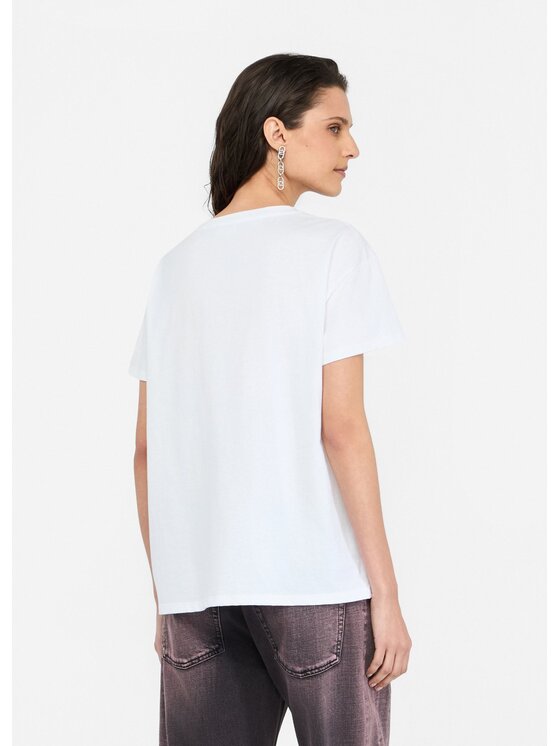 Liu Jo Liu Jo T-shirt MF5414JS923P9144 Bianco Regular Fit