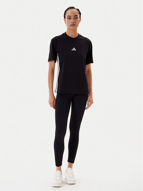 adidas adidas Tričko Essentials 3-Stripes JD0846 Čierna Regular Fit