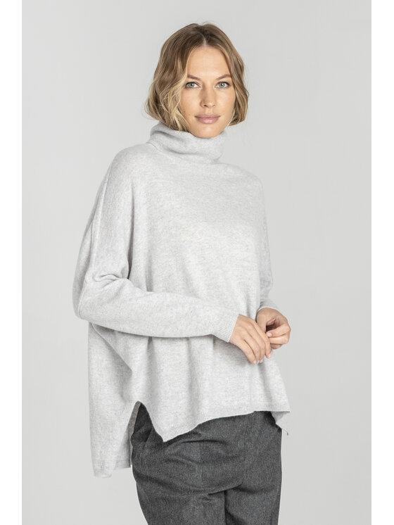 Deni Cler Milano Deni Cler Milano Sweter T-DC-S468-E5-90-82-1 Szary Regular Fit