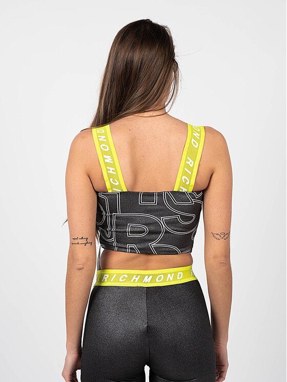 John Richmond John Richmond Τοπ στράπλες UWA22079TO | Fitness Μαύρο Slim Fit