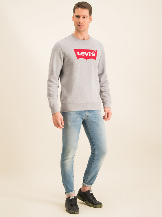 Felpa Graphic Crew 17895-0079 Grigio Regular Fit