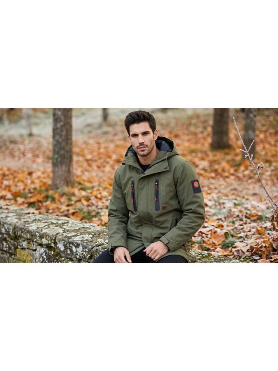 Geographical Norway Geographical Norway Kurtka przejściowa SZ2206H/GN-KAKI Zielony Reglan Fit