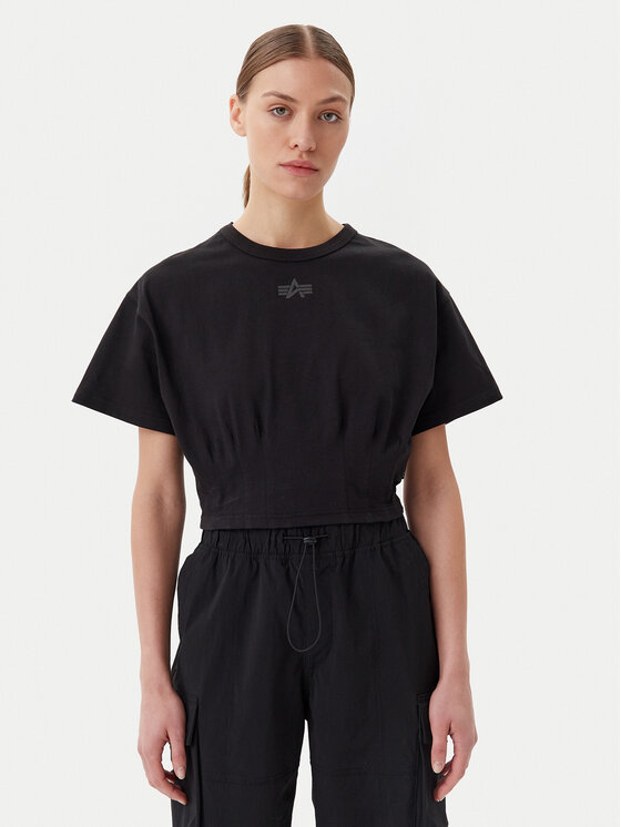 Alpha Industries Alpha Industries T-Shirt Waisted 148070 Černá Regular Fit