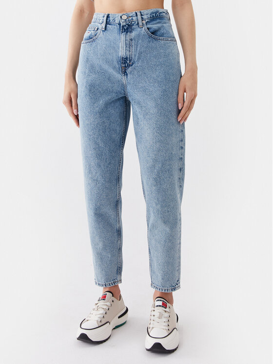 Tommy Jeans Tommy Jeans Jeansy DW0DW15998 Modrá Mom Fit